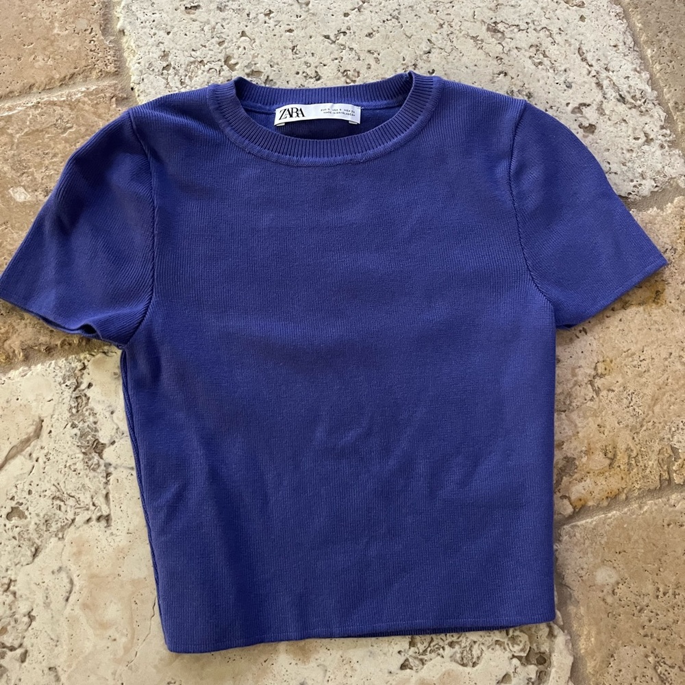 ZARA CROPPED TEE